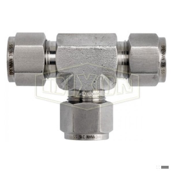 The Right Connection Instrumentation Union Tee, 1/4 in, Tube, 316 SS, Domestic